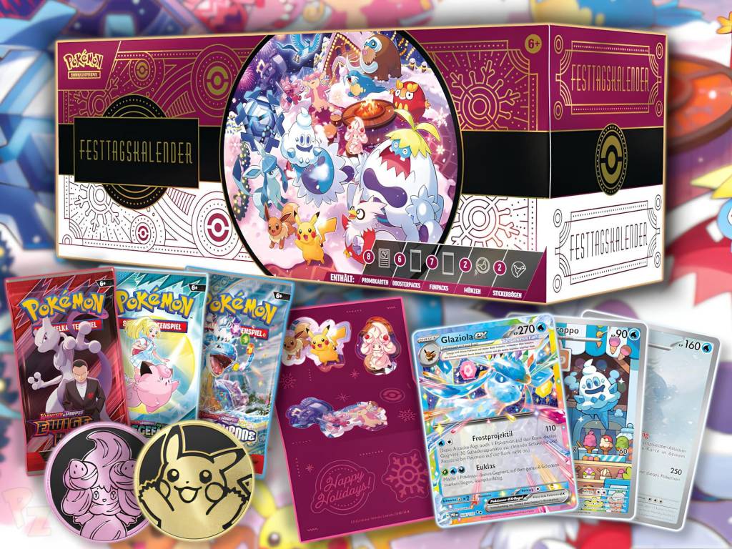 Pokemon calendrier de lavent cartes