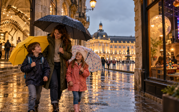 Balade à Bordeaux sous la pluie